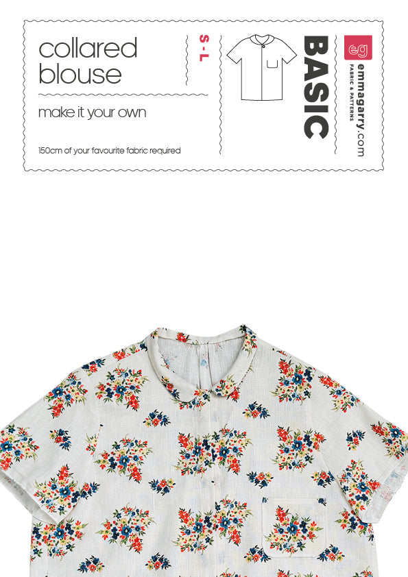 E.G - BASIC collared blouse