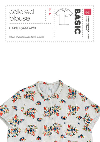 E.G - BASIC collared blouse