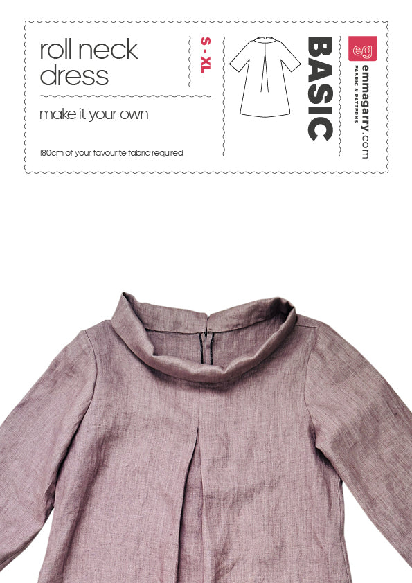 E.G - BASIC roll neck dress