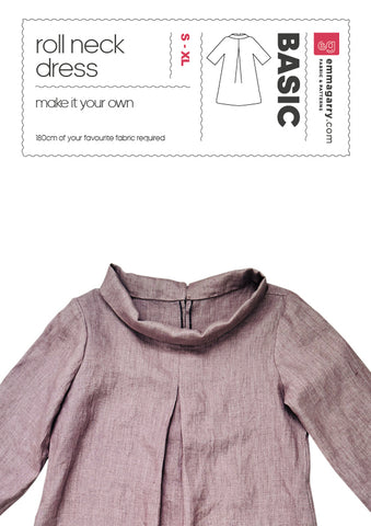 E.G - BASIC roll neck dress