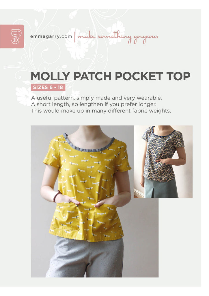 E.G.- Molly Patch Pocket Top